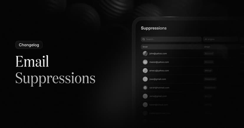 Email Suppressions